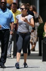 JENNIFER LOPEZ in Leggings Hrading to a Gym in New York 07/14/2015