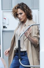 JENNIFER LOPEZ on the Set of Shades of Blue in New York 07/23/2015