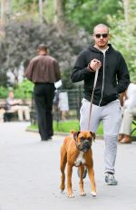JENNIFER LOPEZ Walks Her Dog Around Madison Square Park in New York 06/30/2015