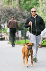 JENNIFER LOPEZ Walks Her Dog Around Madison Square Park in New York 06/30/2015