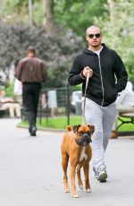 JENNIFER LOPEZ Walks Her Dog Around Madison Square Park in New York 06/30/2015