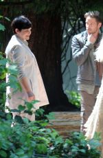 JENNIFER MORRISON, LANA PARRILLA and GINNIFER GOODWIN on the Set of Once Upon a Time 07/14/2015