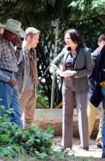JENNIFER MORRISON, LANA PARRILLA and GINNIFER GOODWIN on the Set of Once Upon a Time 07/14/2015