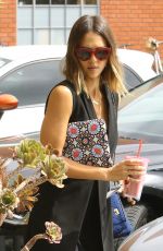 JESSICA ALBA Arrives at Her Office in Santa Monica 07/29/2015