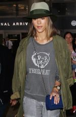 JESSICA ALBA Arrives at Los Angeles International Airport 07/09/2015