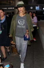 JESSICA ALBA Arrives at Los Angeles International Airport 07/09/2015