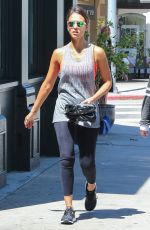 JESSICA ALBA Arrives at Soul Cycle in Los Angeles 07/25/2015