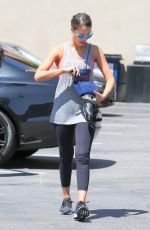 JESSICA ALBA Arrives at Soul Cycle in Los Angeles 07/25/2015