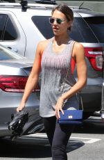 JESSICA ALBA Arrives at Soul Cycle in Los Angeles 07/25/2015
