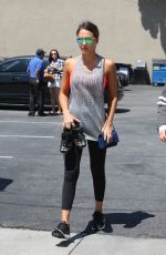JESSICA ALBA Arrives at Soul Cycle in Los Angeles 07/25/2015