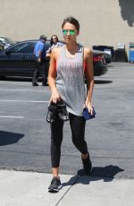 JESSICA ALBA Arrives at Soul Cycle in Los Angeles 07/25/2015