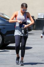 JESSICA ALBA Arrives at Soul Cycle in Los Angeles 07/25/2015