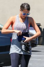 JESSICA ALBA Arrives at Soul Cycle in Los Angeles 07/25/2015
