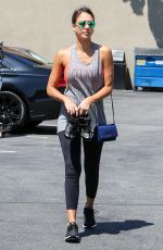 JESSICA ALBA Arrives at Soul Cycle in Los Angeles 07/25/2015