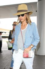 JESSICA ALBA at LAX Airport in Los Angeles 07/05/2015