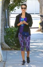 JESSICA ALBA in Leggings at a Gym in West Hollywood 07/13/2015