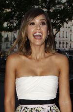 JESSICA ALBA Out at Paris Fashion Week 07/06/2015