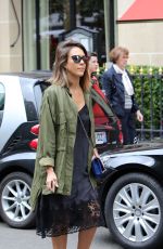 JESSICA ALBA Out Shopping in Paris 07/08/2015