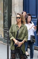 JESSICA ALBA Out Shopping in Paris 07/08/2015