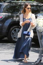 JESSICA ALBA Shopping at Bristol Farms in West Hollywood 07/26/2015
