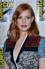 JESSICA CHASTAIN at Crimson Peak Panel at Comic Con in San Diego