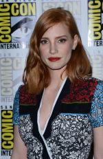JESSICA CHASTAIN at Crimson Peak Panel at Comic Con in San Diego