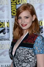 JESSICA CHASTAIN at Crimson Peak Panel at Comic Con in San Diego