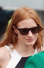 JESSICA CHASTAIN at Heathrow Airport in London 07/15/2015