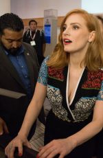 JESSICA CHASTAIN Meeting Fans at Comic-con in San Diego