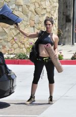 JILLIAN MICHAELS in Tank Top and Leggings Leaves a Gym in Malibu 07/02/2015