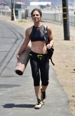 JILLIAN MICHAELS in Tank Top and Leggings Leaves a Gym in Malibu 07/02/2015
