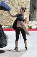 JILLIAN MICHAELS in Tank Top and Leggings Leaves a Gym in Malibu 07/02/2015