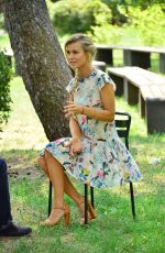 JOANNA KRUPA at a Photoshoot with Her Dogs in Warsaw 07/25/2015