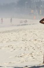 JOURDAN DUNN on the Set of a Photoshoot at a Beach in Rio De Janeiro 07/13/2015