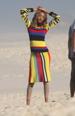 JOURDAN DUNN on the Set of a Photoshoot at a Beach in Rio De Janeiro 07/13/2015
