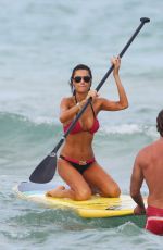 JULIA PEREIRA in Bikini at a Beach in Miami 07/20/2015