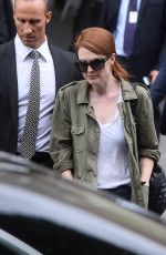 JULIANNE MOORE Leaves Chanel Fashion Show in Paris