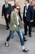 JULIANNE MOORE Leaves Chanel Fashion Show in Paris