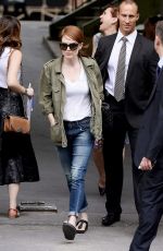 JULIANNE MOORE Leaves Chanel Fashion Show in Paris