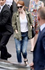 JULIANNE MOORE Leaves Chanel Fashion Show in Paris