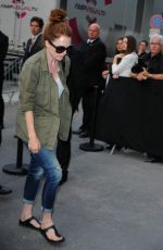 JULIANNE MOORE Leaves Chanel Fashion Show in Paris