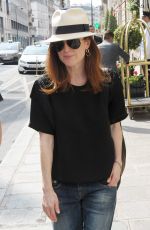 JULIANNE MOORE Out and About in Paris 07/04/2015