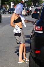 KALEY CUOCO in Tank Top Leaves a Yoga Class in Studio City 07/20/2015