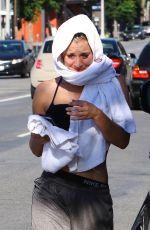 KALEY CUOCO in Tank Top Leaves a Yoga Class in Studio City 07/20/2015