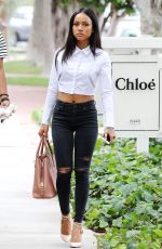 KARREUCHE TRAN in Tight Jeans Out Shopping in Melrose Heights 07/08/2015
