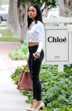 KARREUCHE TRAN in Tight Jeans Out Shopping in Melrose Heights 07/08/2015