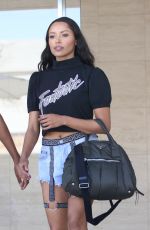 KAT GRAHAM in Jeans Shorts Out in Los Angeles 07/13/2015