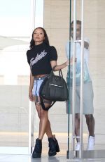 KAT GRAHAM in Jeans Shorts Out in Los Angeles 07/13/2015