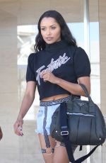 KAT GRAHAM in Jeans Shorts Out in Los Angeles 07/13/2015