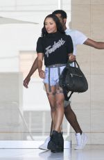 KAT GRAHAM in Jeans Shorts Out in Los Angeles 07/13/2015